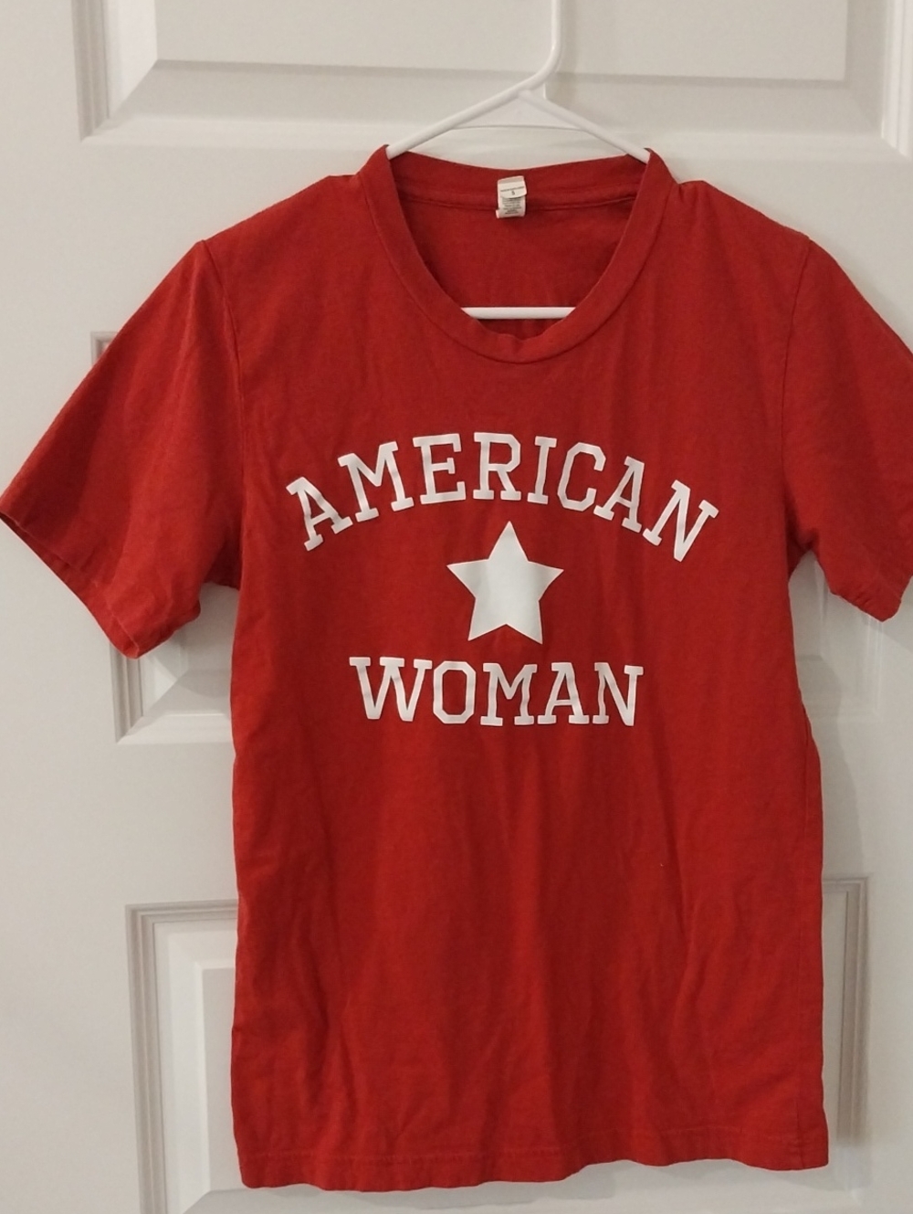 Red "American Woman" Graphic Tee